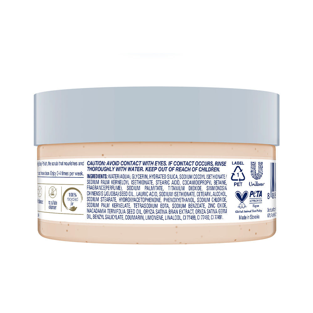 Dove Crushed Macadamia & Rice Milk Moderate Exfoliating Body Scrub, 100g Buy at Indicrest Image 2
