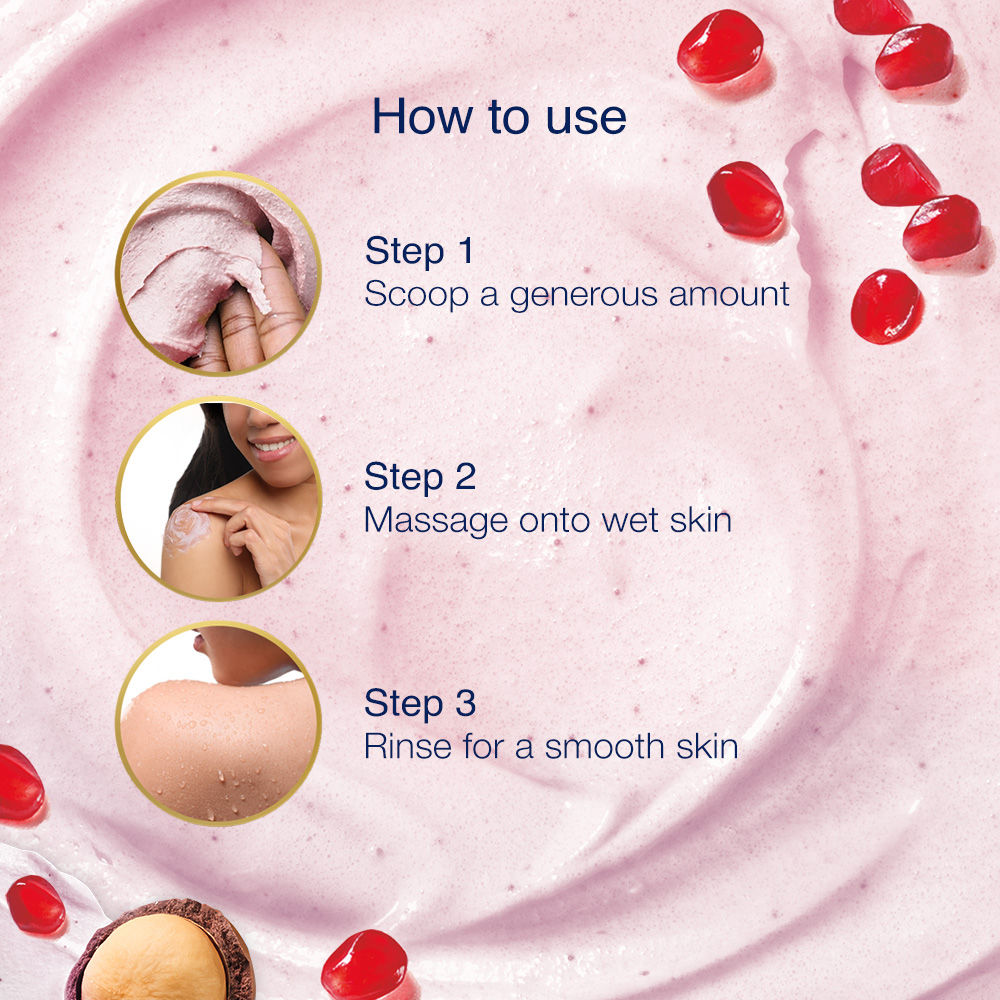 Dove Pomegranate Seeds & Shea Butter Exfoliating Body Scrub, 100g Buy at Indicrest Image 6