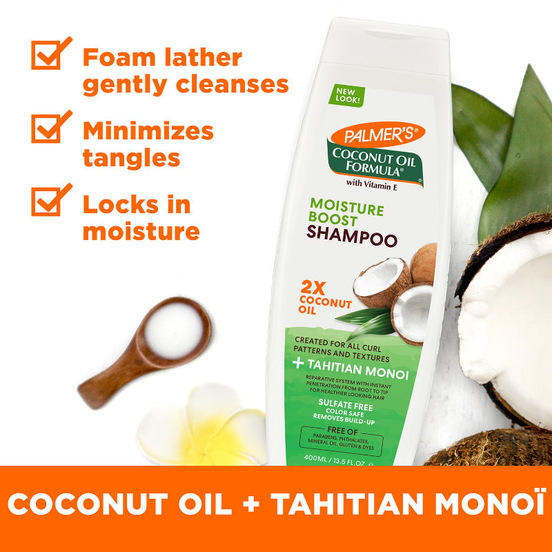 Palmer's Coconut Oil Shampoo For Moisture Boost Of Hair, 400ml Buy at Indicrest Image 4