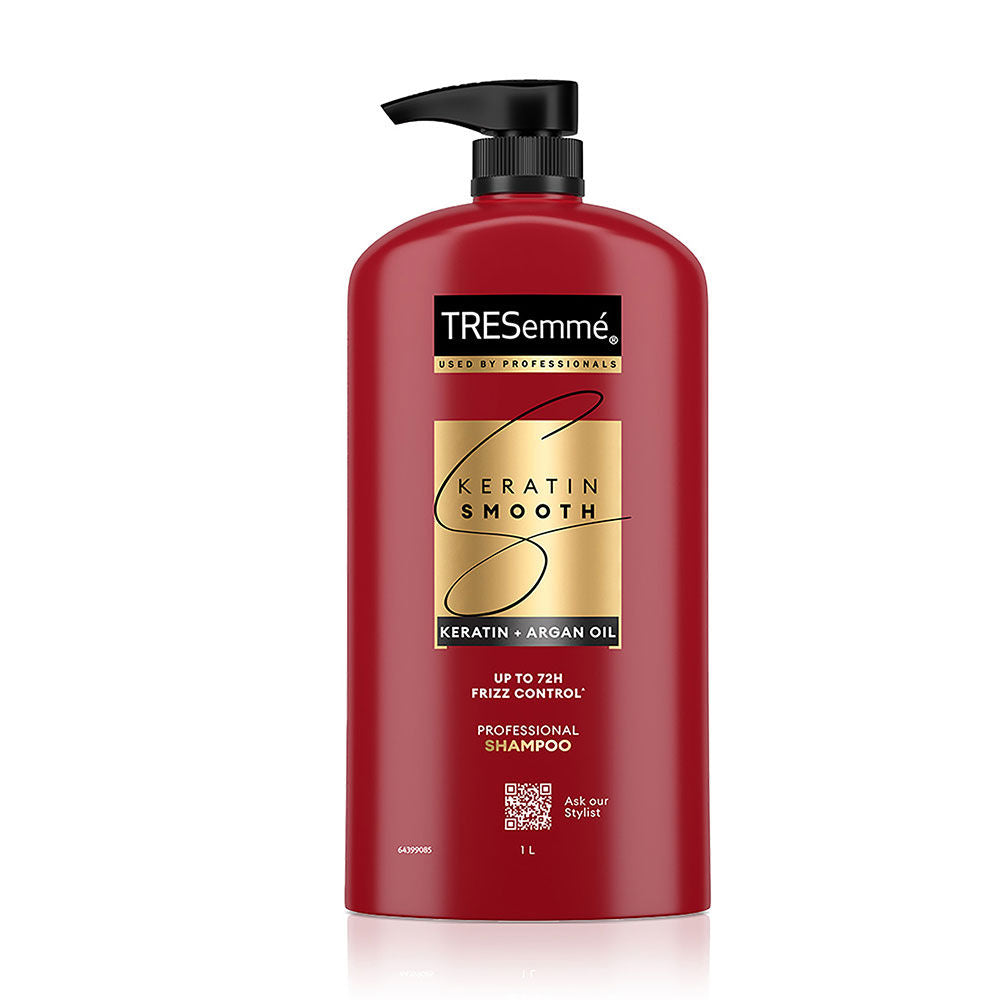 TRESemme Keratin Smooth Shampoo for Straighter Shinier Hair with Argan Oil Nourishes Dry Hair, 1000ml Buy at Indicrest Image 2