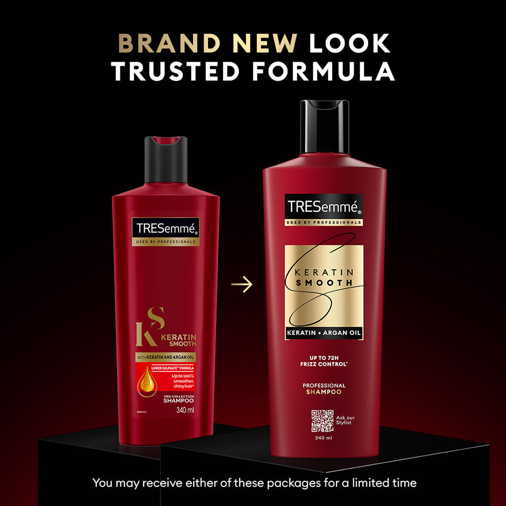 TRESemme Keratin Smooth Shampoo for Straighter Shinier Hair with Argan Oil Nourishes Dry Hair, 1000ml Buy at Indicrest Image 3