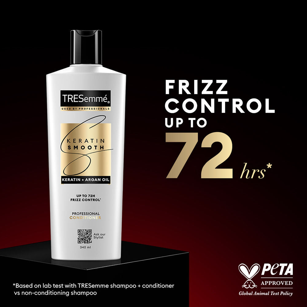 TRESemme Keratin Smooth Conditioner with Moroccan Argan Oil Controls Frizz up to 72 Hours, 335ml Buy at Indicrest Image 5