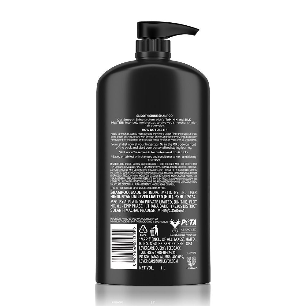 TRESemme Smooth & Shine Shampoo for Silky Smooth Hair with Biotin and Moisturises Dry & Frizzy Hair, 1000ml Buy at Indicrest Image 10