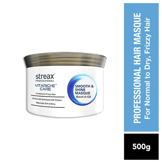 Streax Professional Vitariche Care Smooth & Shine Hair Masque For Frizzy & Dry hair, 500g Buy at Indicrest