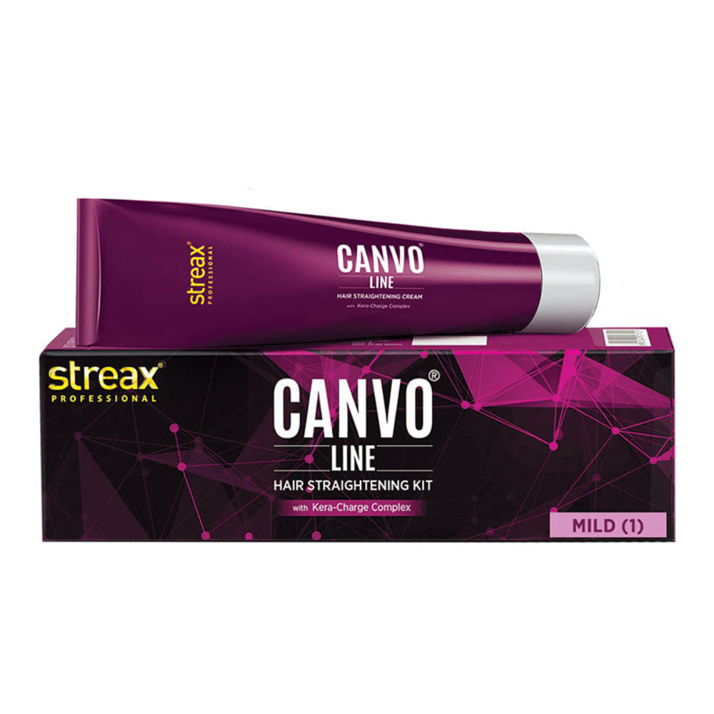 Streax Professional Canvoline Hair Straightening Kit Cream For Curly & Frizzy Hair Mild, 160g Buy at Indicrest Image 8