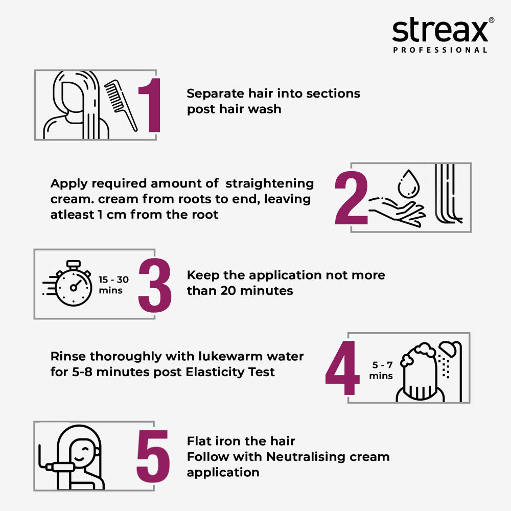 Streax Professional Canvoline Hair Straightening Cream For Curly & Frizzy Hair Mild, 500g Buy at Indicrest Image 5