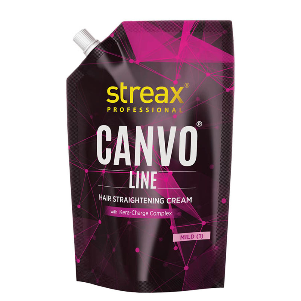 Streax Professional Canvoline Hair Straightening Cream For Curly & Frizzy Hair Mild, 500g Buy at Indicrest Image 8
