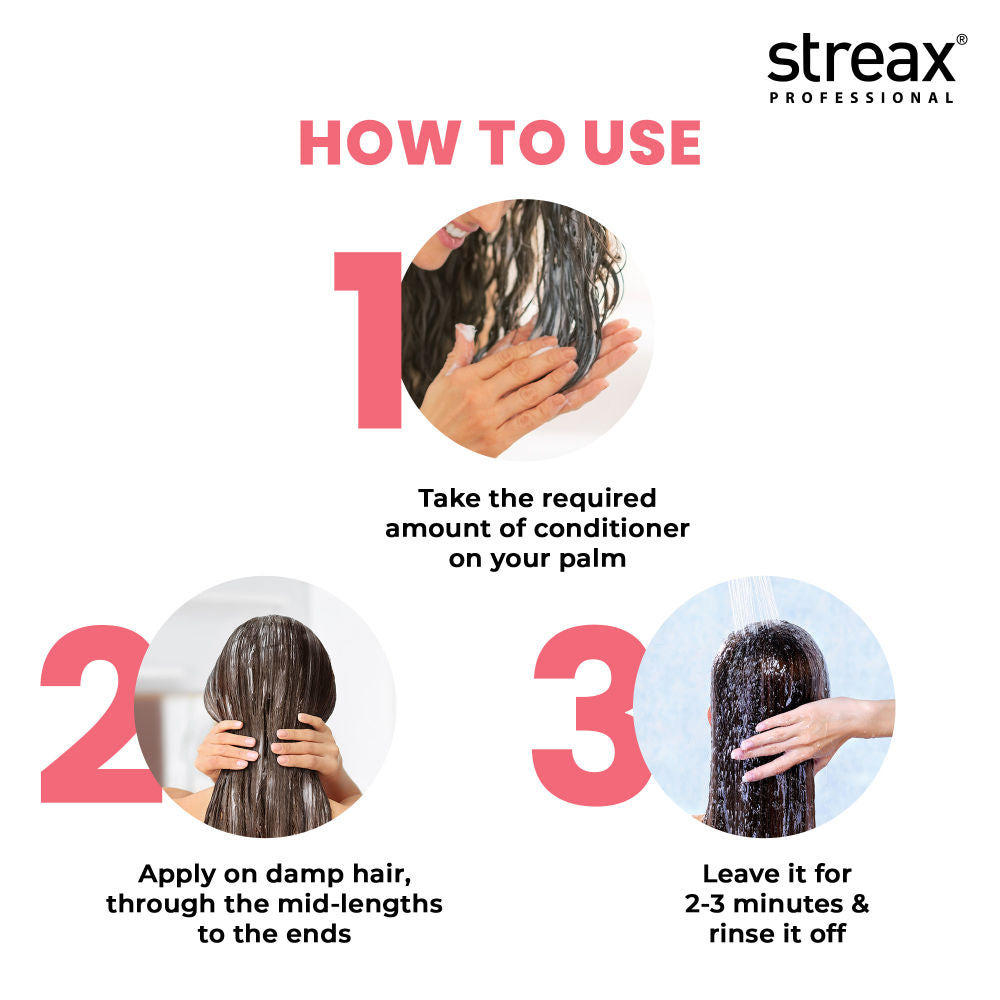 Streax Professional Argan Secrets Moisturising Conditoner For Colour - Treated Hair Enriched With Argan Oil, 240g Buy at Indicrest Image 5