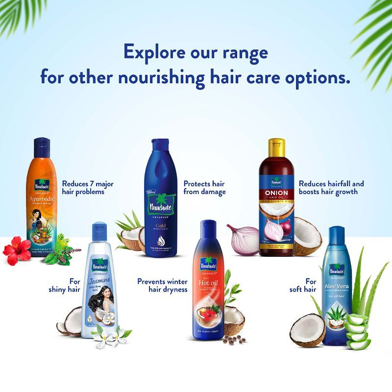 Parachute Advansed Gold Coconut Hair Oil With Vitamin-E For Long, Strong & Gorgeous Hair, 400ml Buy at Indicrest Image 6