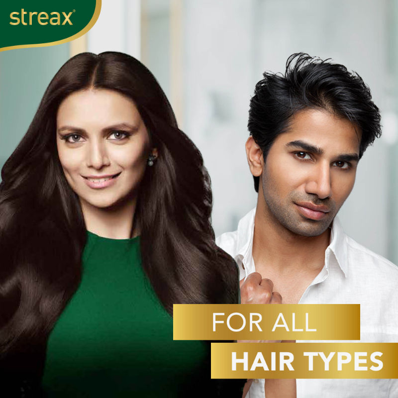 Streax Insta Shampoo Hair Colour Dark Brown - Pack Of 5, 125ml Buy at Indicrest Image 4
