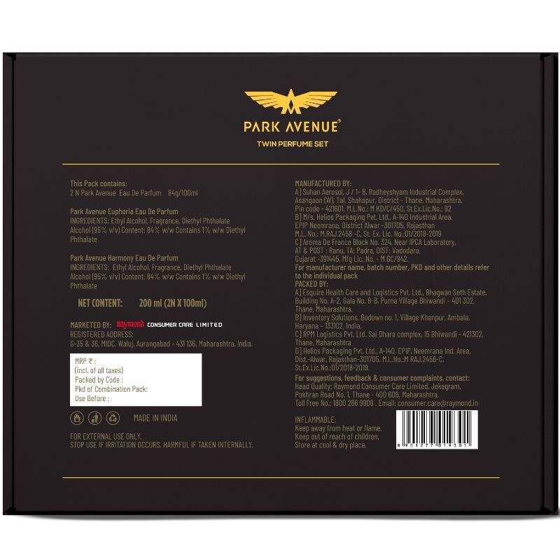 Park Avenue Twin Perfume Set For Him, 200ml Buy at Indicrest Image 3