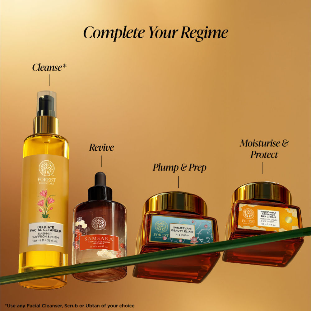 Forest Essentials Soundarya Radiance Day Cream with 24K Gold & SPF 30 PA++, 15g