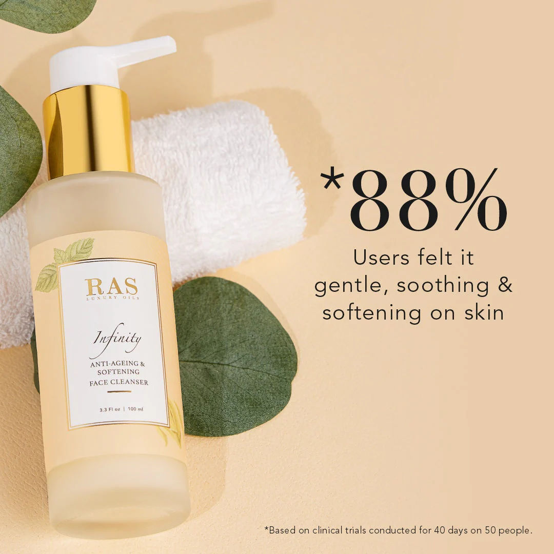 RAS Luxury Oils Infinity Anti Ageing Creme Face Wash Cleanser, 50ml