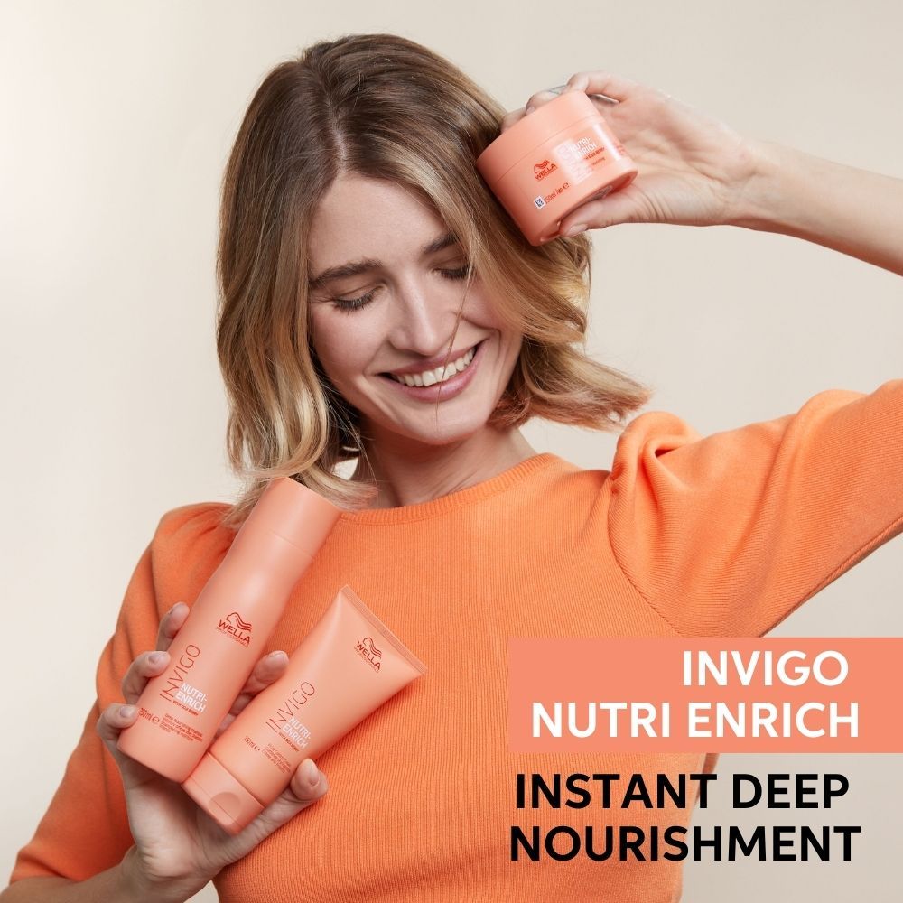 Wella Professionals Invigo Nutri Enrich Conditioner For Dry, Frizzy & Damaged Hair With Goji Berry, 200ml Buy at Indicrest Image 9