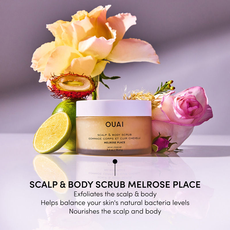 OUAI Scalp & Body Scrub Melrose Place - Travel Size, 96.4g