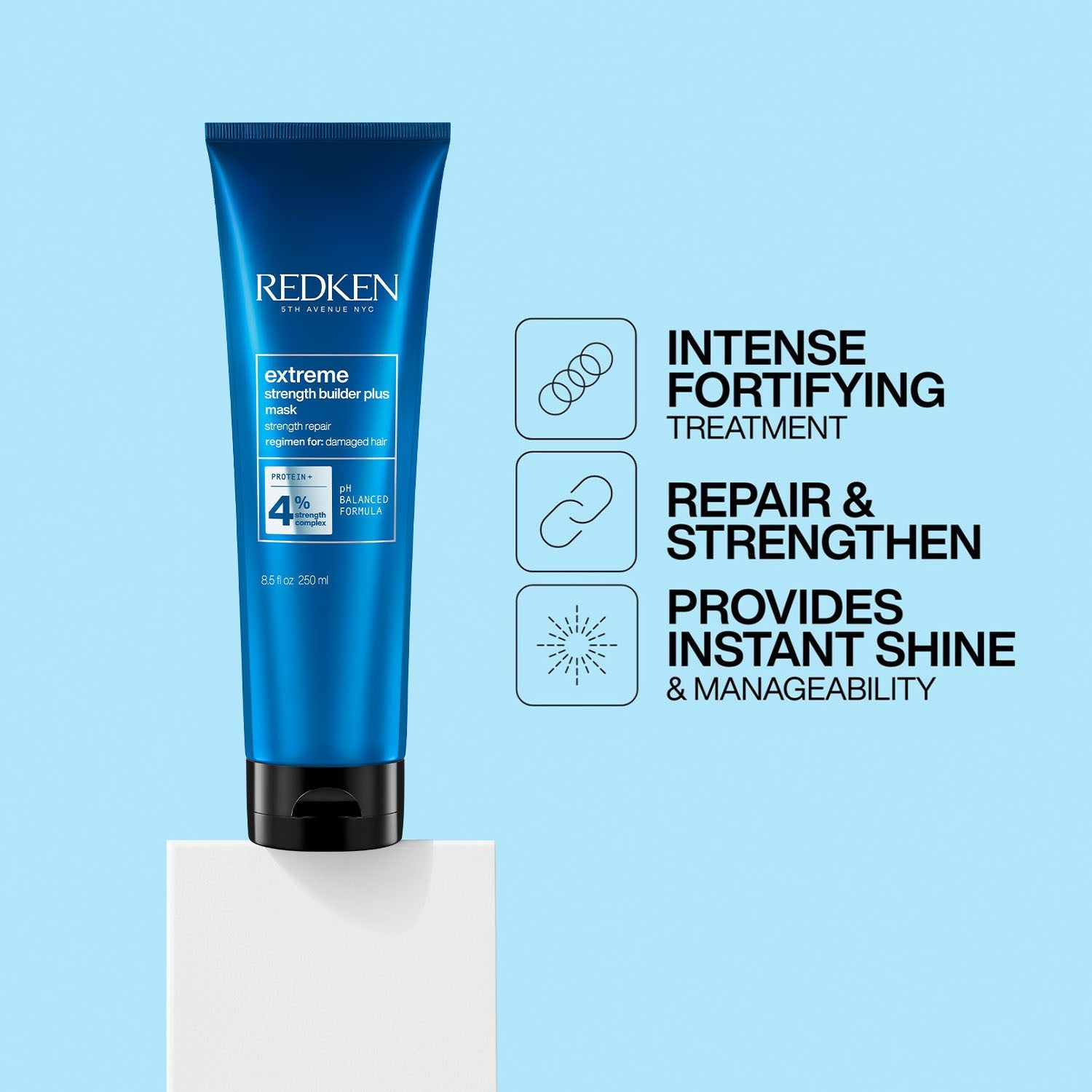 Redken Extreme Strength - Builder Plus Mask With Protein & Anti Breakage Treatment, 250ml