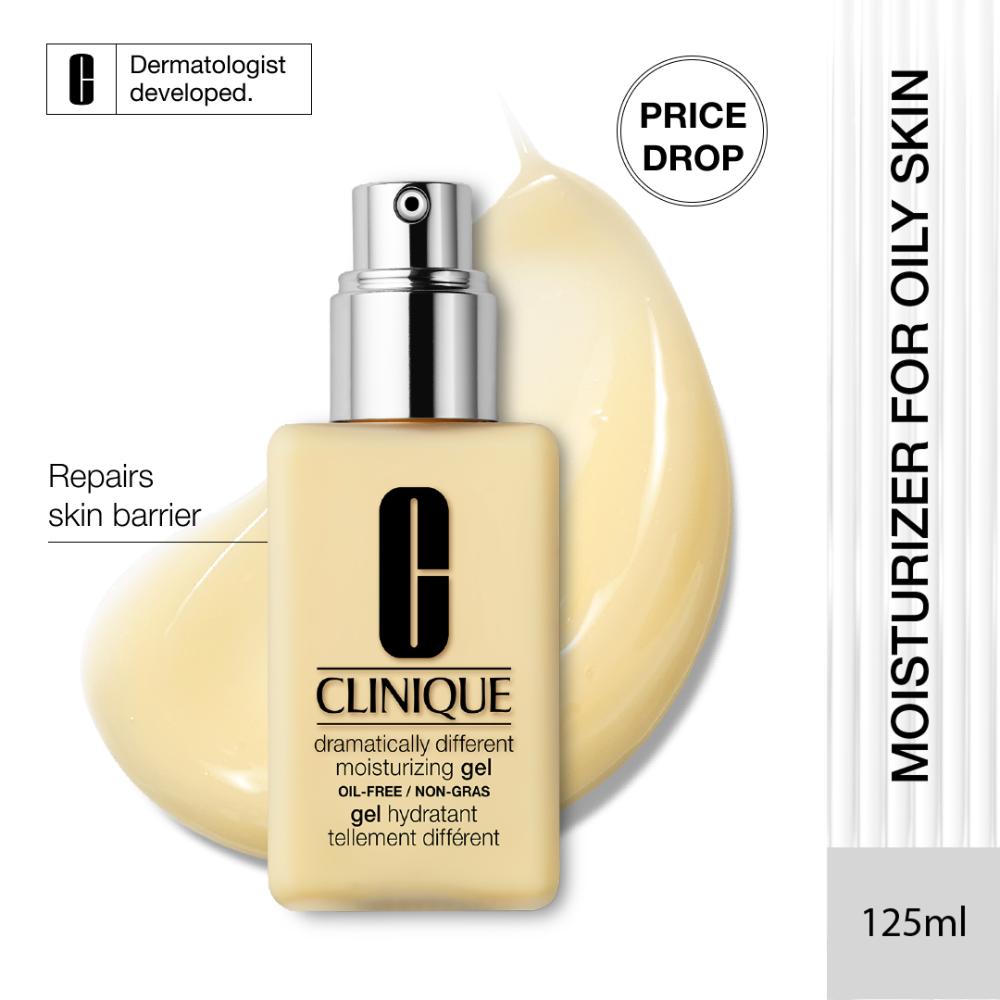 Clinique Dramatically Different Moisturizing Gel Face Moisturizer with Pump for Skin Barrier Repair, 125ml, Buy from Indicrest
