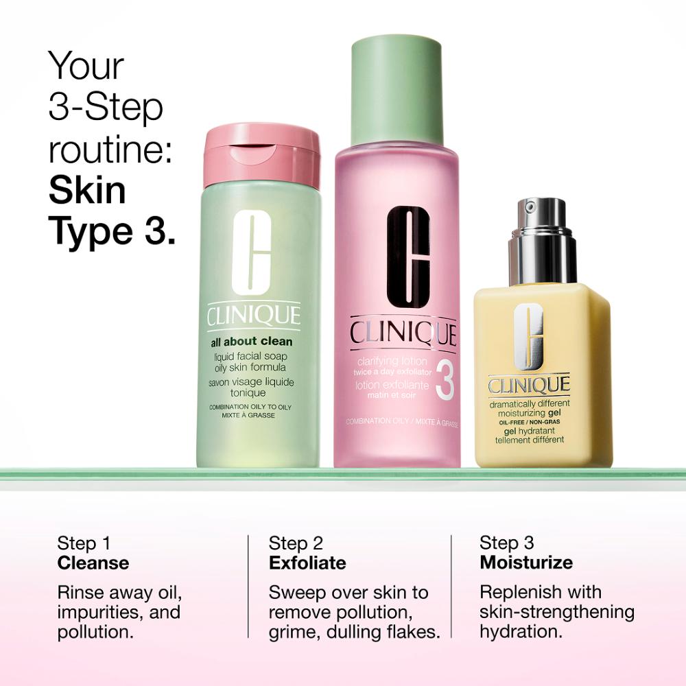Clinique Dramatically Different Moisturizing Gel Face Moisturizer with Pump for Skin Barrier Repair, 125ml