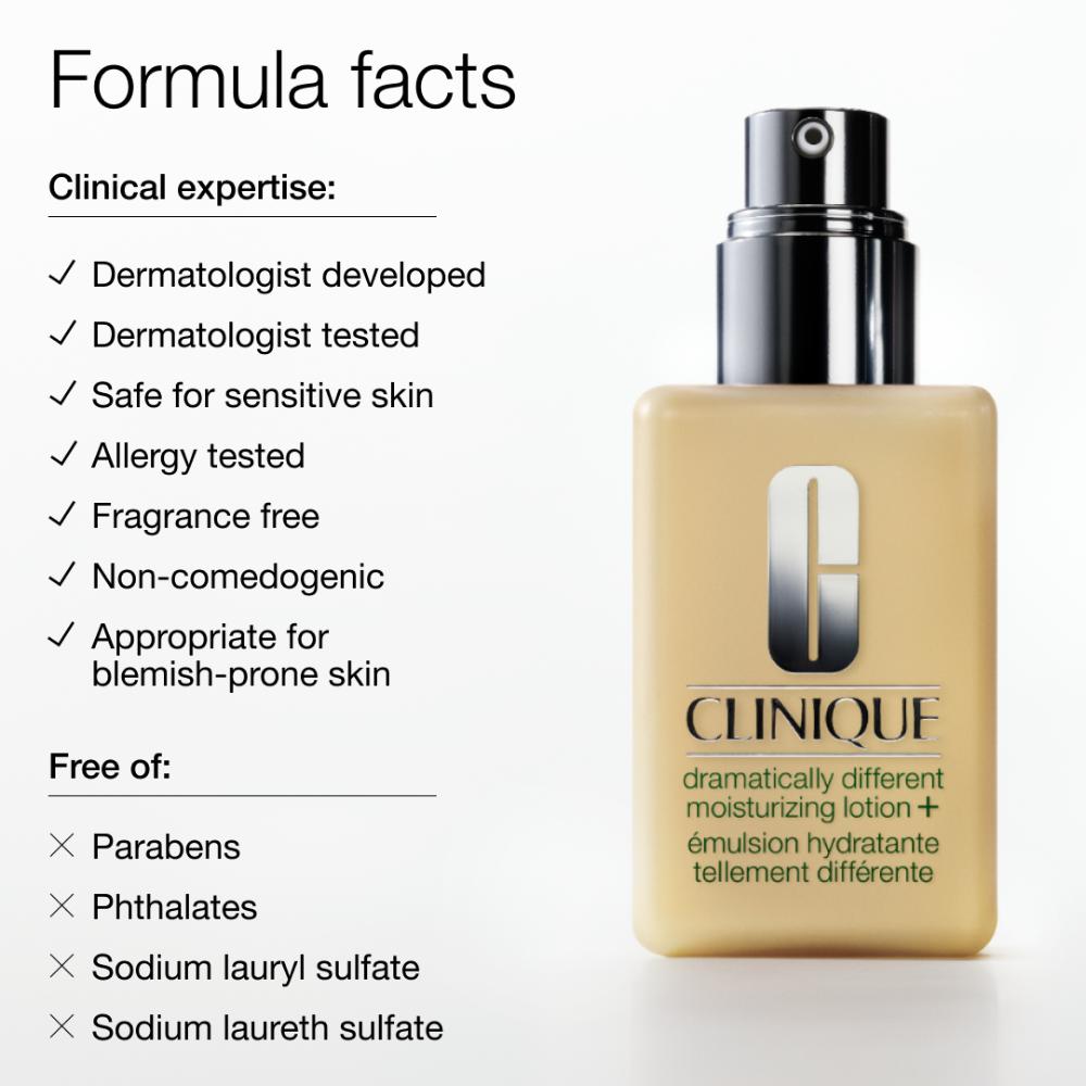 Clinique Dramatically Different Moisturizing Lotion+ Face Moisturizer Tube for Skin Barrier Repair, 50ml
