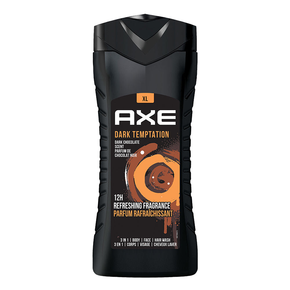 Axe Dark Temptation 3 In 1 Body- Face & Hair Wash, 400ml Buy at Indicrest Image 2
