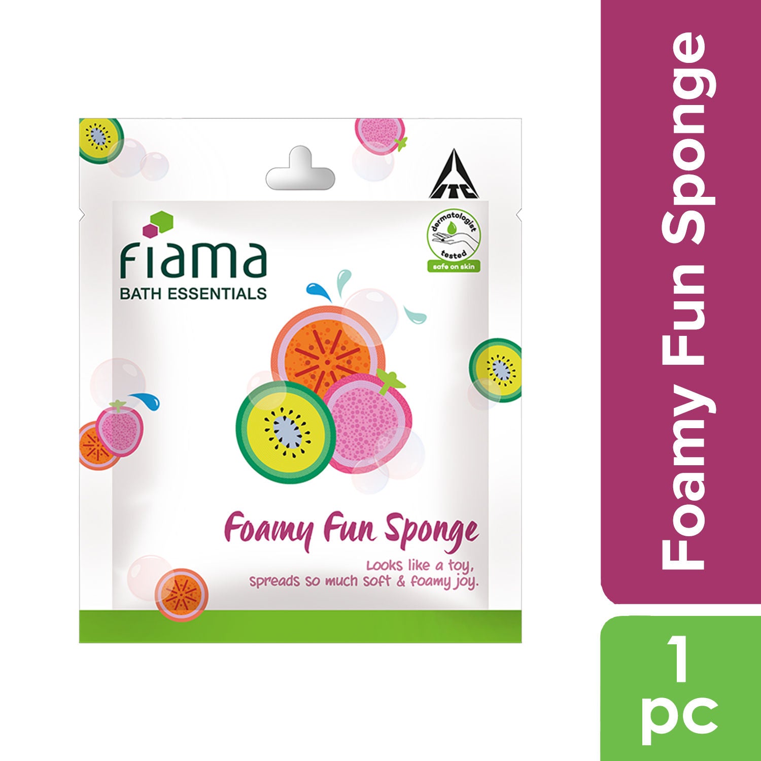 Fiama Bath Essentials Foamy Fun Sponge Buy at Indicrest Image 2