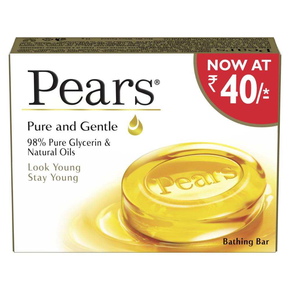 Pears Pure And Gentle With 98% Pure Glycerin And Natural Oils Bathing Bar, 60g Buy at Indicrest