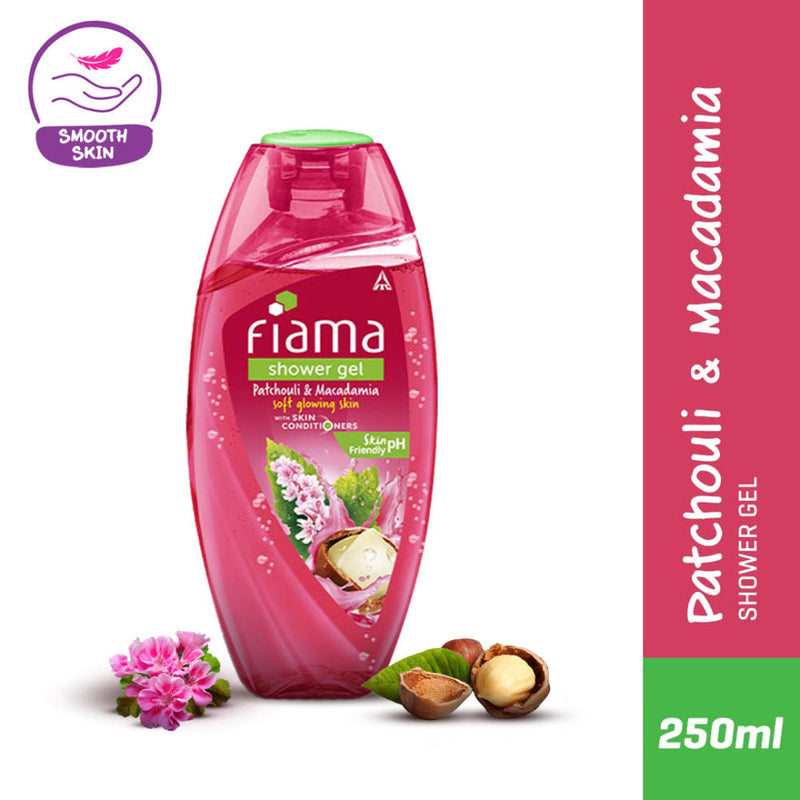 Fiama Shower Gel Patchouli & Macadamia, Body Wash for Hydrating & Soft Glowing Skin, 250ml Buy at Indicrest