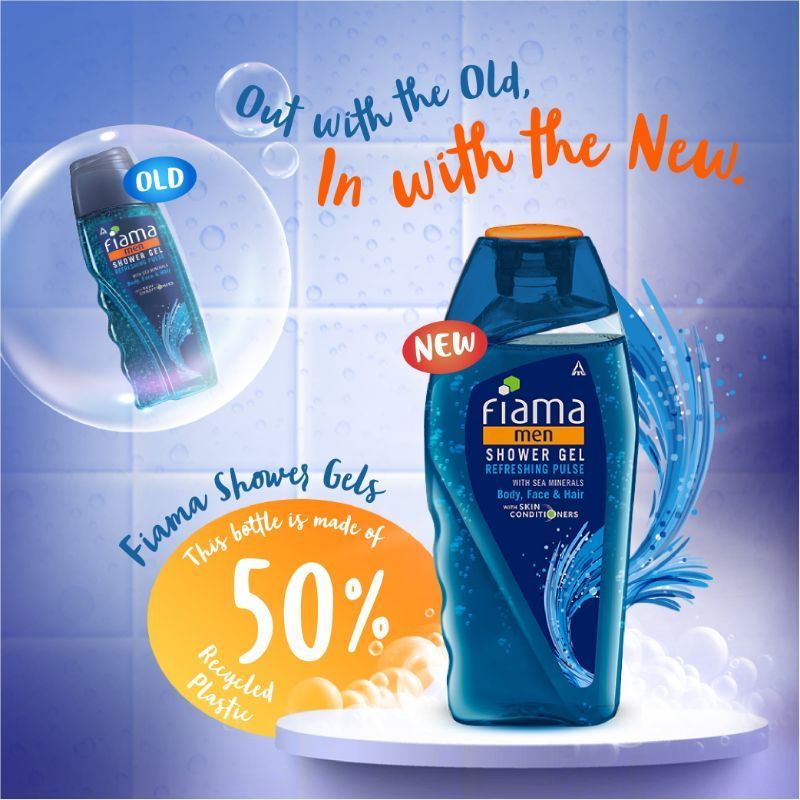 Fiama Men Shower Gel Refreshing Pulse, Body Wash for Fresh Looking Skin with Sea Minerals, 250ml Buy at Indicrest Image 3