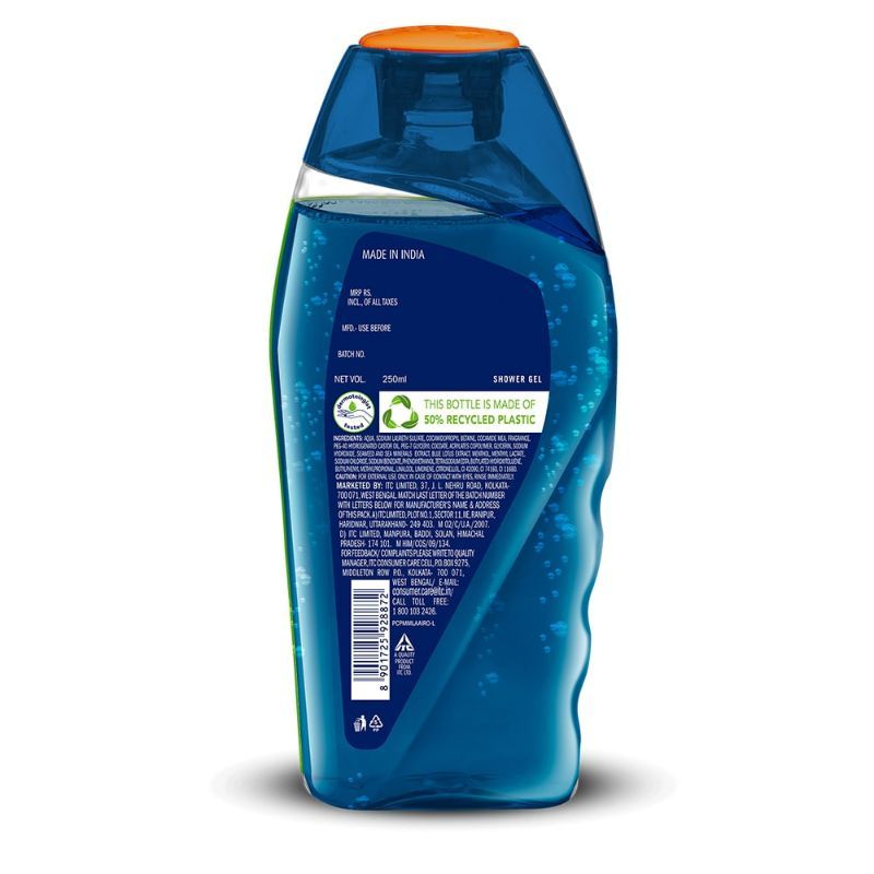 Fiama Men Shower Gel Refreshing Pulse, Body Wash for Fresh Looking Skin with Sea Minerals, 250ml Buy at Indicrest Image 7