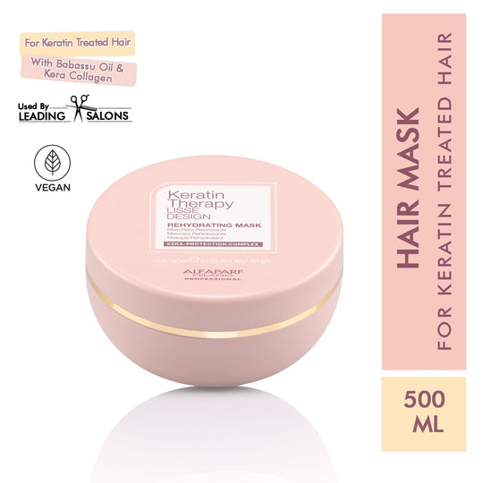 ALFAPARF MILANO Keratin Therapy Hydrating Mask for Hairfall Repair, Dry & Frizzy Hair, 200ml, Buy from Indicrest