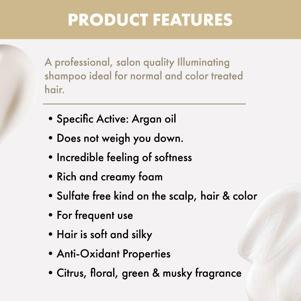 ALFAPARF MILANO Diamond Shampoo With Linseed Extract For Glossy Hair, Shine & Moisture, Sulfate Free, 1000ml