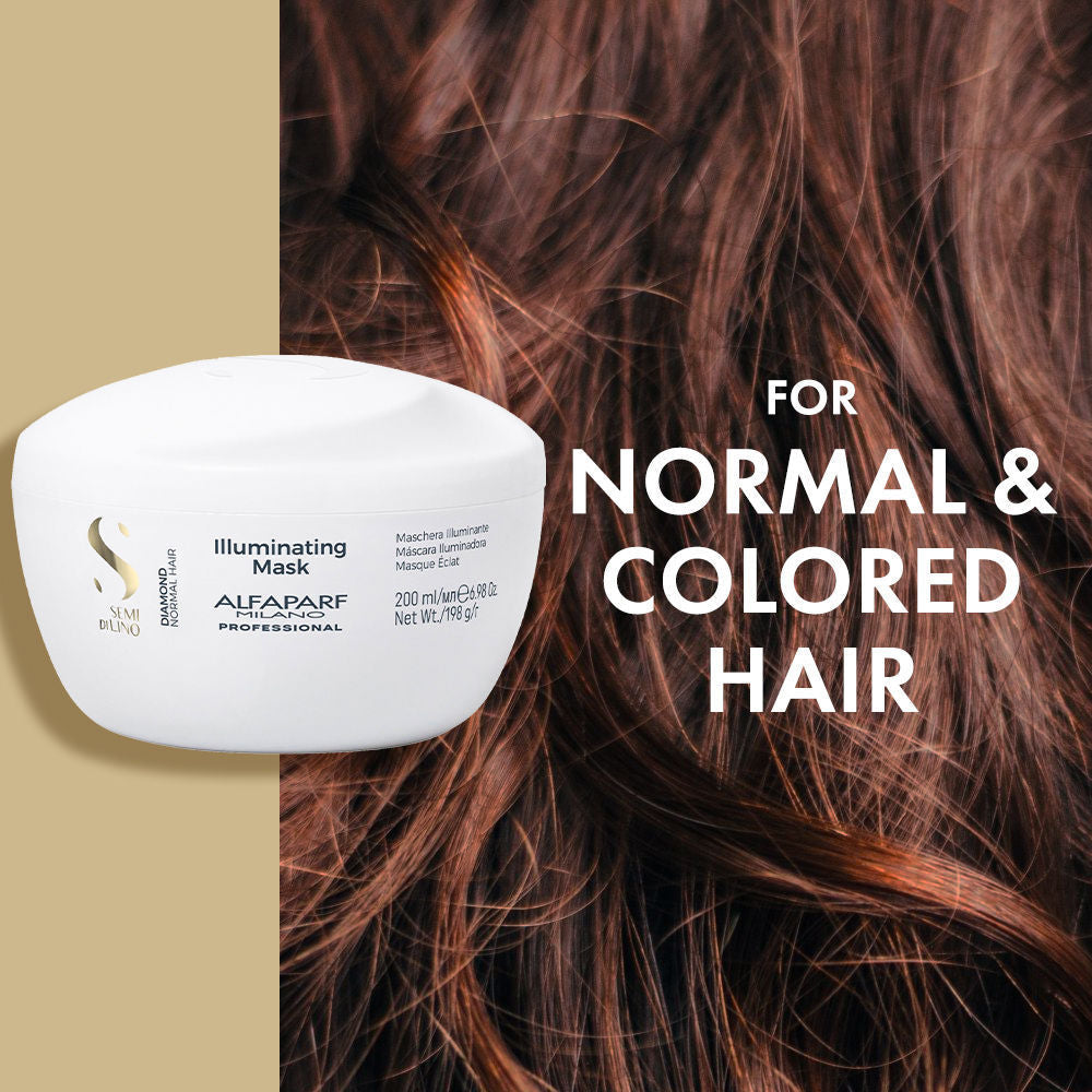 ALFAPARF MILANO Diamond Hair Mask Repairs Splitend, Adds Shine for Frizzy Hair, Sulfate Free, 200ml