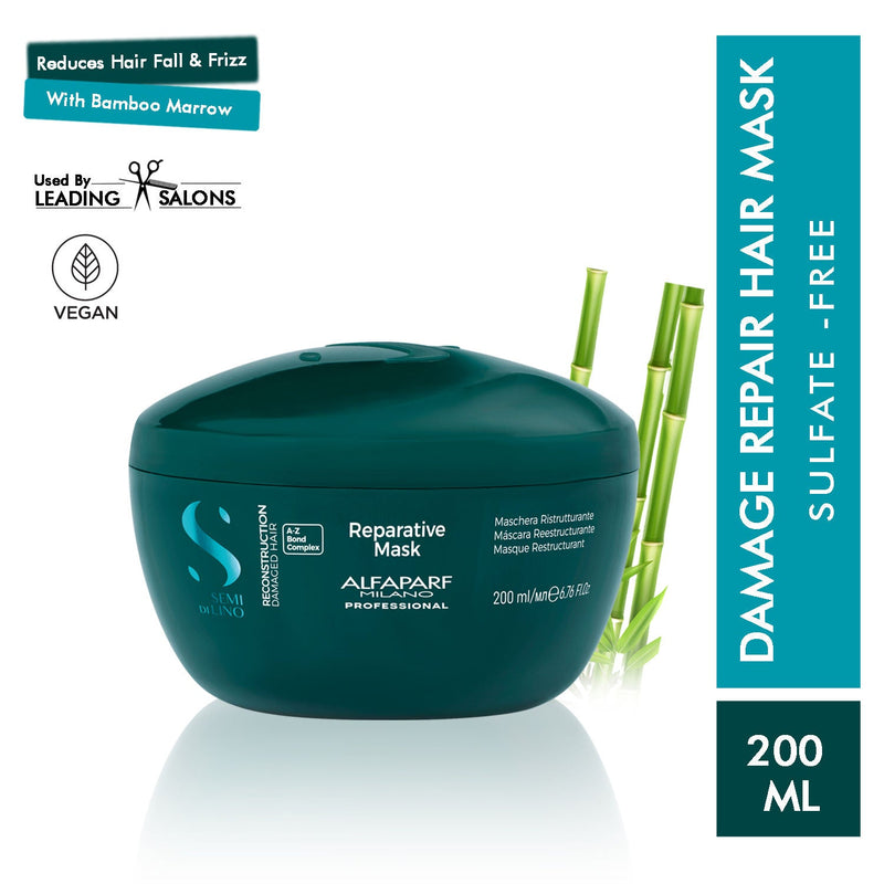 ALFAPARF MILANO Reparative Hair Mask For Damaged Hair, Bond Repair, Treats Hairfall, Sulfate Free, 200ml, Buy from Indicrest