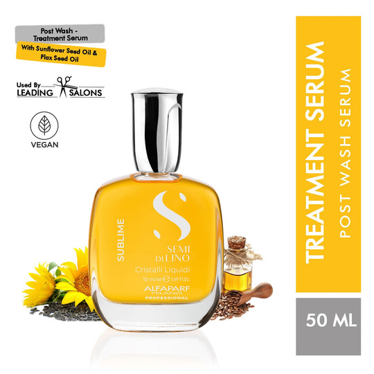 ALFAPARF MILANO Cristalli Liquidi Treatment Hair Serum, Shine Serum With Sunflower & Flaxseed Oil, 50ml, Buy from Indicrest