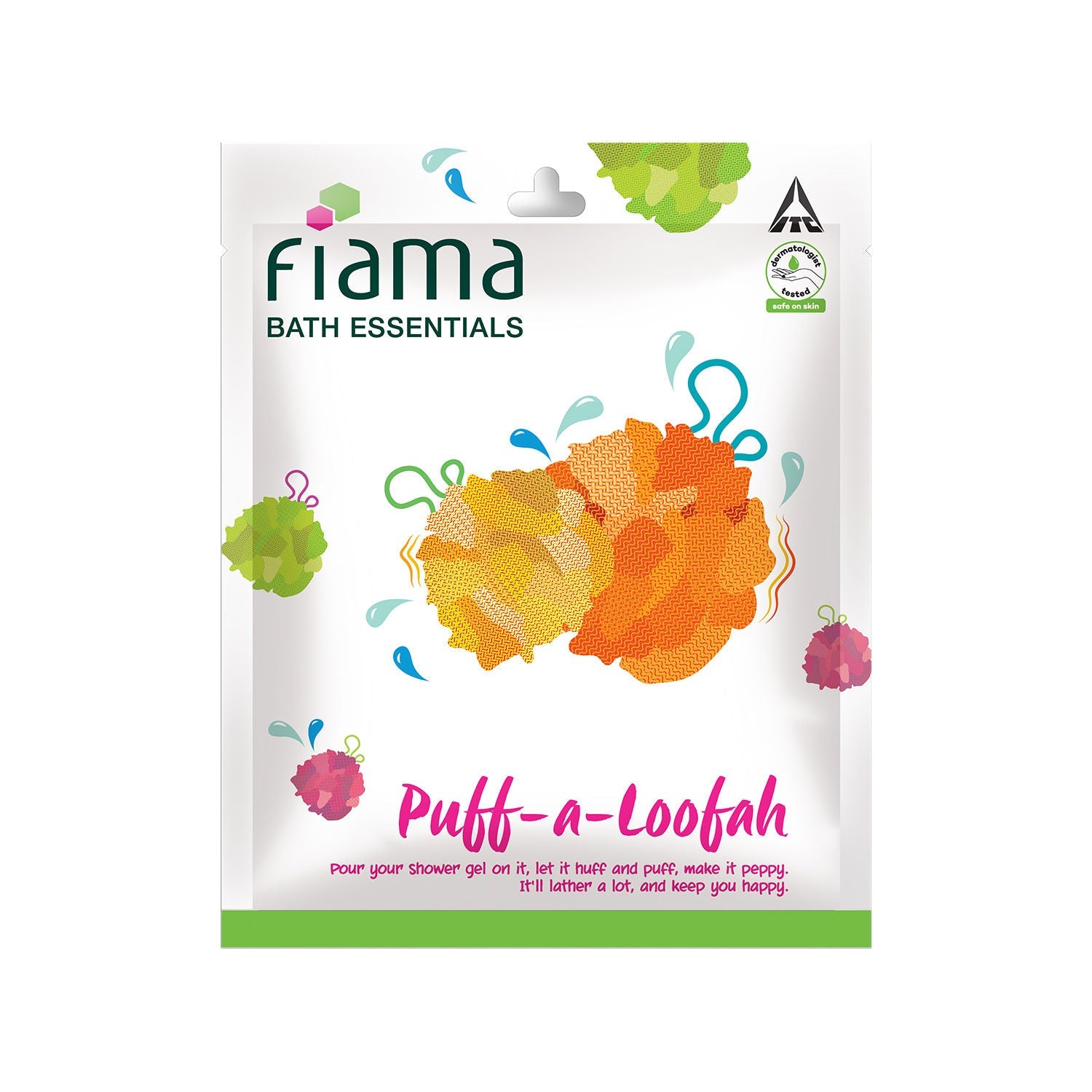 Fiama Bath Essentials Puff-a-Loofah (Color May Very) Buy at Indicrest