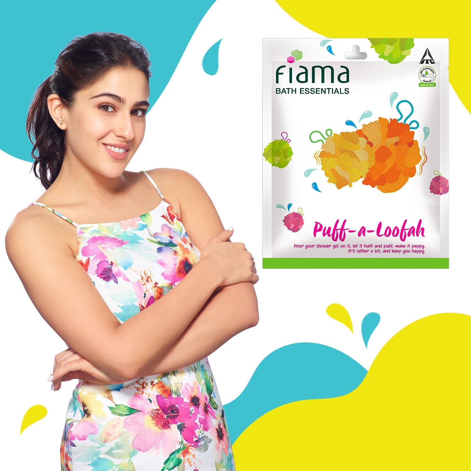 Fiama Bath Essentials Puff-a-Loofah (Color May Very) Buy at Indicrest Image 3