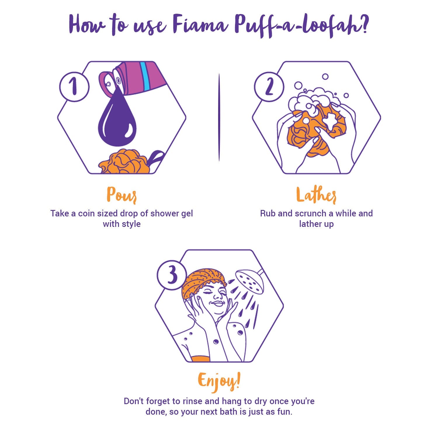 Fiama Bath Essentials Puff-a-Loofah (Color May Very) Buy at Indicrest Image 7