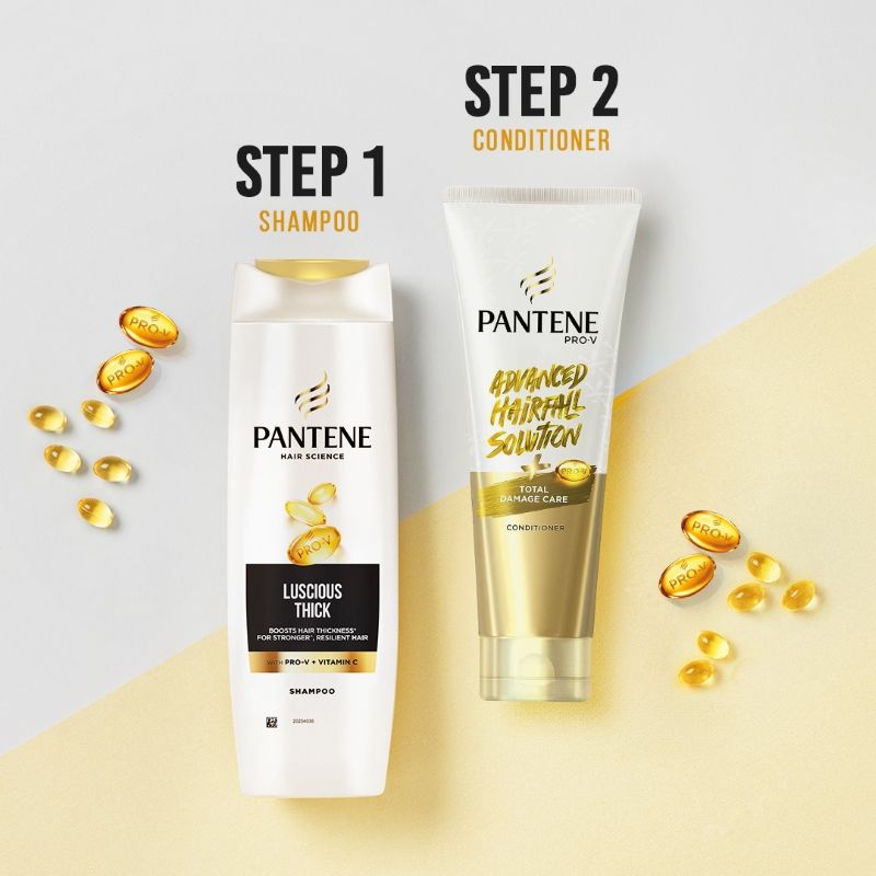 Pantene Advanced Hair Fall Solution Long Black Shampoo, 340ml Buy at Indicrest Image 5