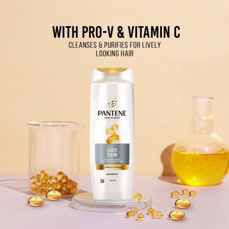 Pantene Advanced Hair Care Solution Lively Clean Shampoo, 200ml Buy at Indicrest Image 2