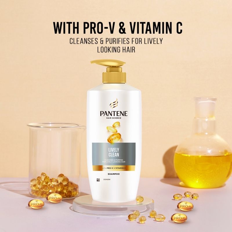 Pantene Advanced Hair Care Solution Lively Clean Shampoo, 650ml Buy at Indicrest Image 2