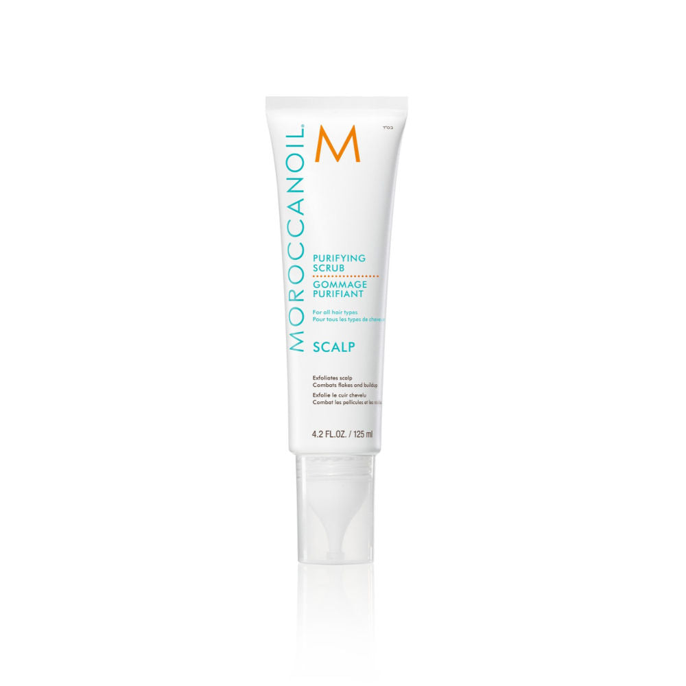 Moroccanoil Purifying Pre-Wash Scalp Scrub Exfoliator for Flakes Oil & Buildup | Refreshes Hair &Scalp, 125ml
