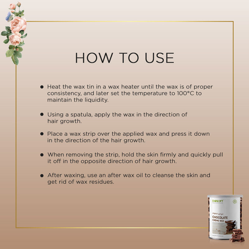 Biosoft Liposoluble Chocolate Cream Wax, 800g Buy at Indicrest Image 5