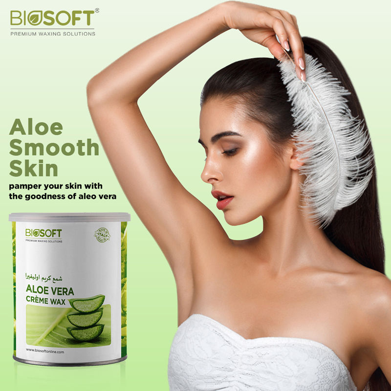 Biosoft Liposoluble Aloe Vera Creme Wax, 800g Buy at Indicrest Image 7