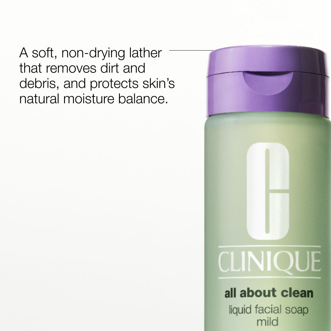 Clinique Liquid Facial Soap Mild - Dry Combination Facewash, 30ml