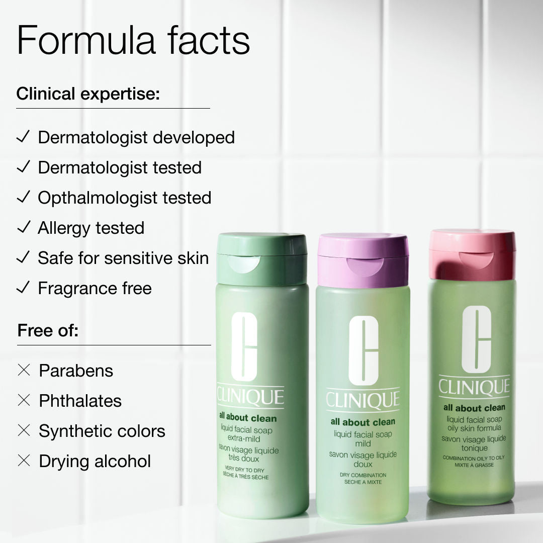 Clinique Liquid Facial Soap Oily Skin - Combination Oily To Oily Facewash, 200ml