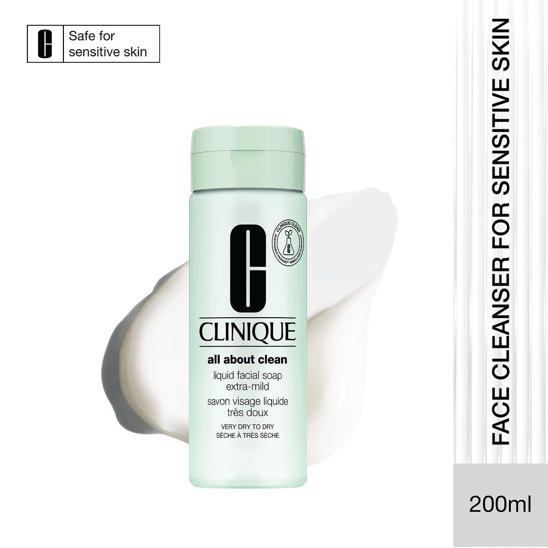 Clinique Liquid Facial Soap Extra Mild - Very Dry to Dry Skin, Facewash, 200ml, Buy from Indicrest