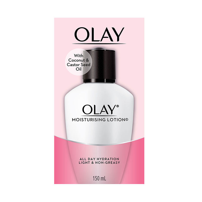 Olay Moisturising Lotion, Light Weight & Non Greasy With Coconut & Castor Seed Oil, 150ml Buy at Indicrest Image 2