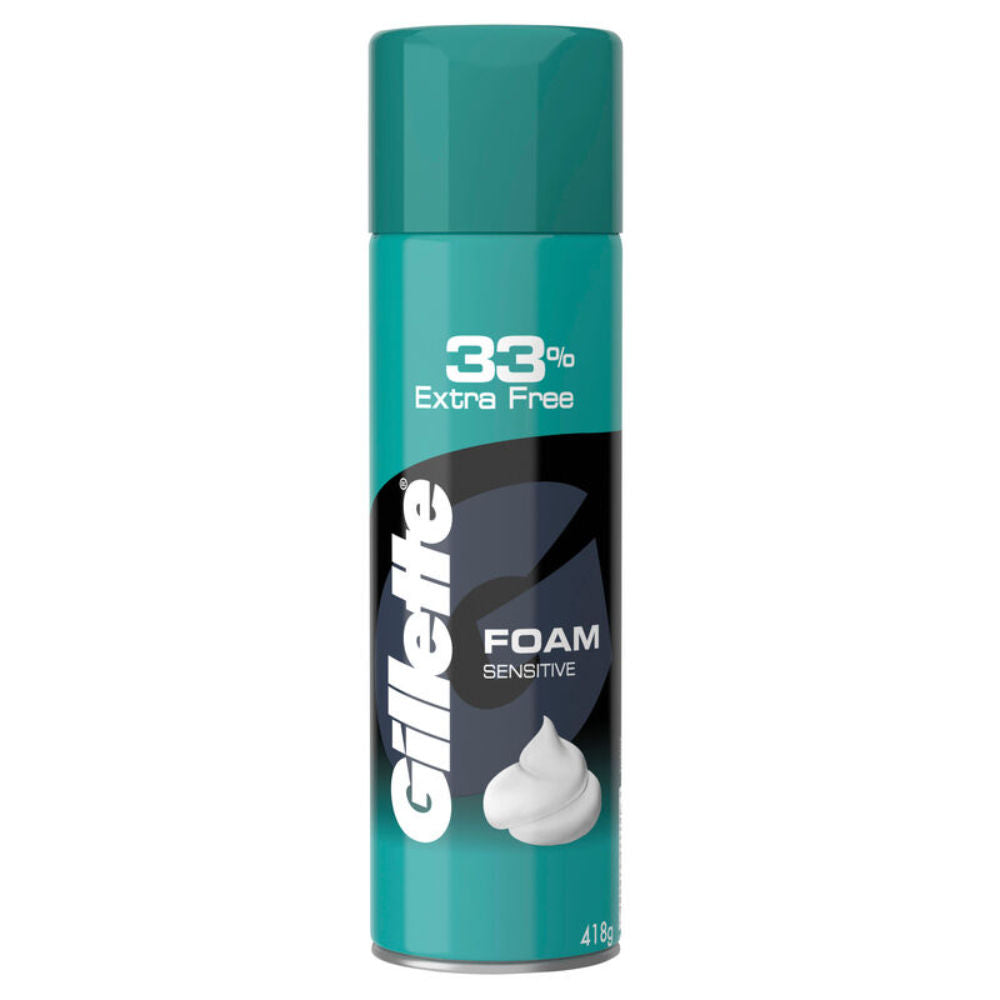 Gillette Classic Sensitive Shave Foam 33% Extra, 418g Buy at Indicrest