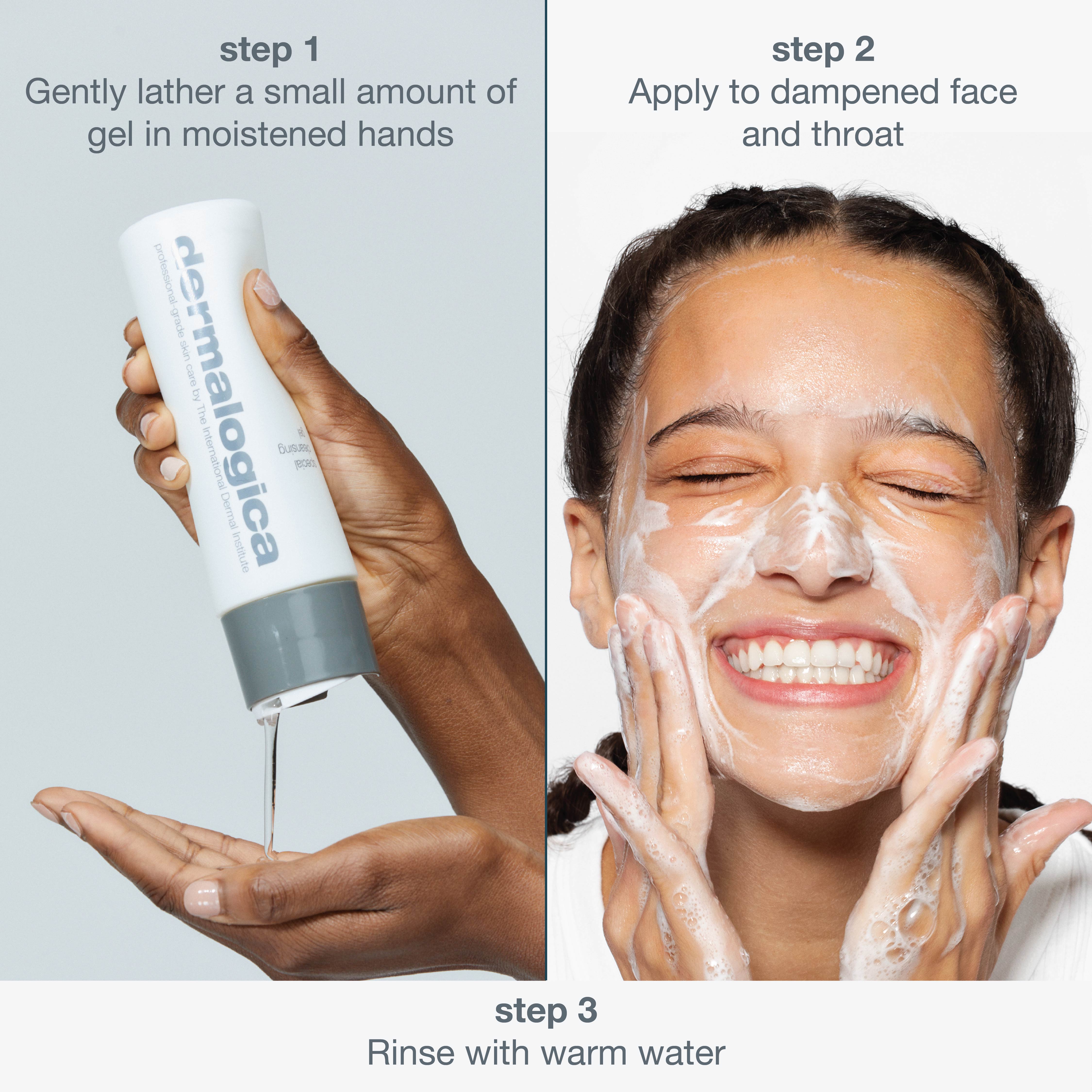 Dermalogica Special Cleansing Gel Face Wash Mini With Balm Mint, Lavender & Soap Bark, 50ml