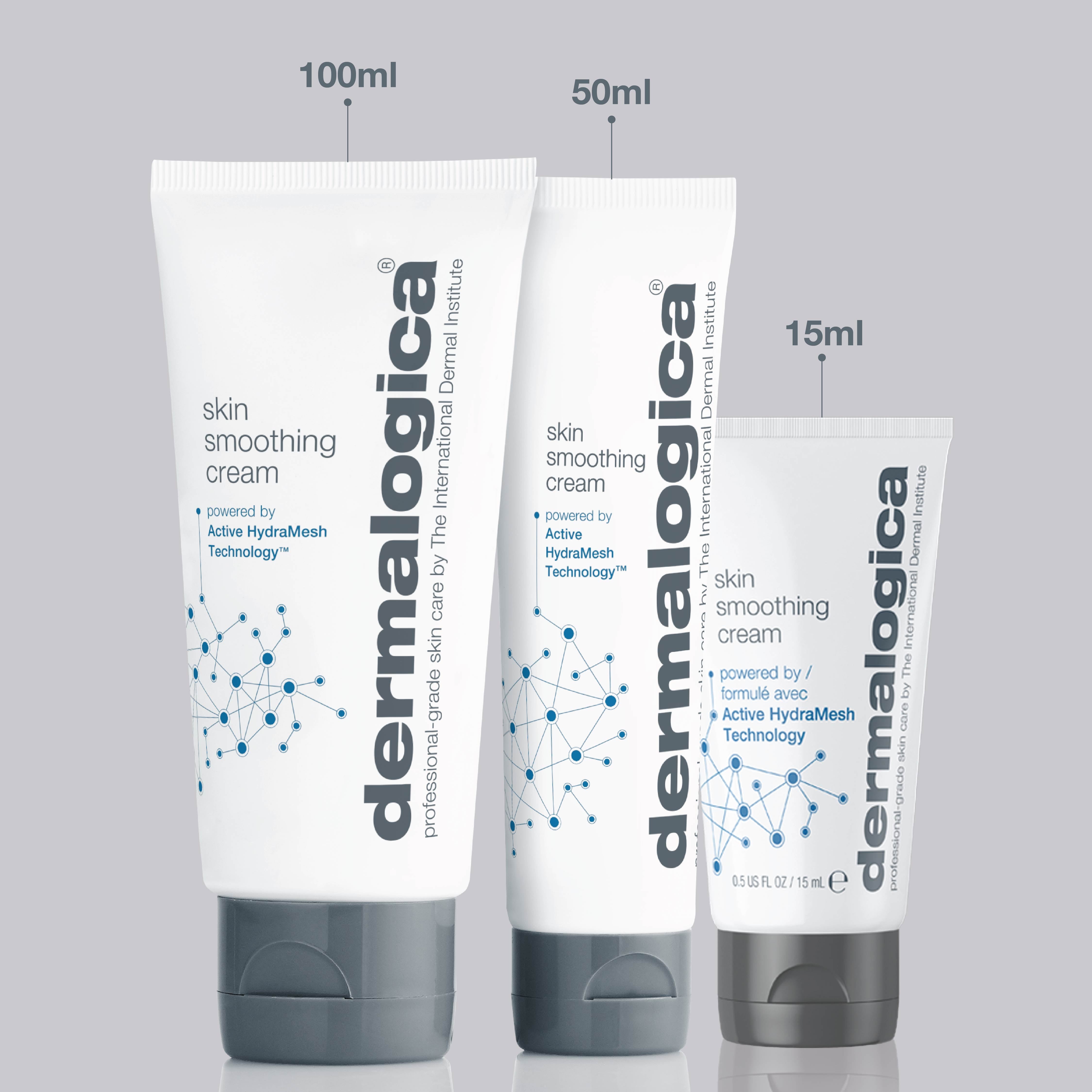 Dermalogica Skin Smoothing Cream Face Moisturiser Mini With Hyaluronic Acid & Vitman E, 15ml